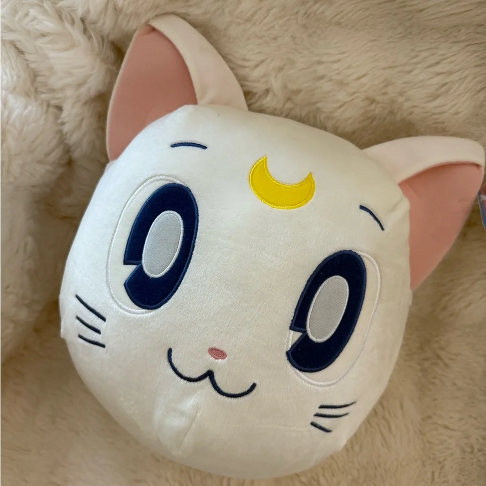 Sailor Moon Luna & Artemis Cat Mochi Plush Pillows Artemis White Cat